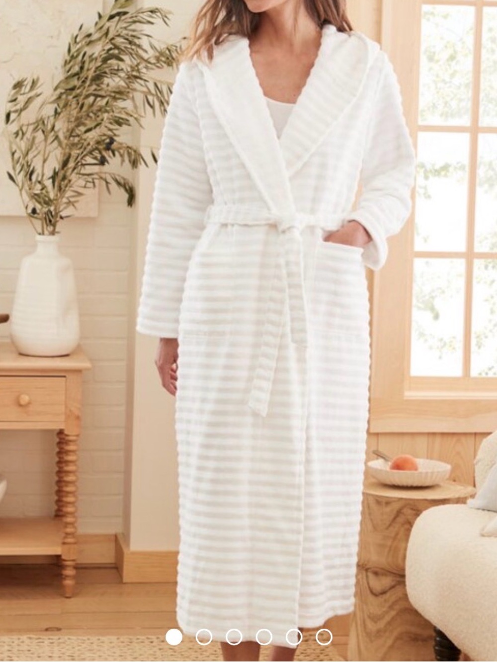 Garnet Hill Organic-Cotton Spa Robe XL